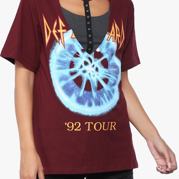Forever 21 Def Leppard ‘92 Tour T-Shirt Small NWT - Picture 5 of 8